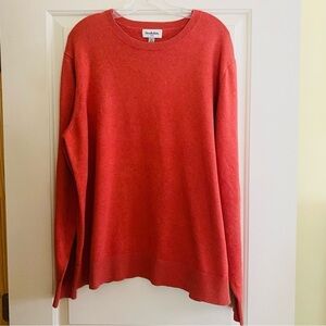 Good Fellow & Co Cotton Crew Neck sweater pullover orange XL